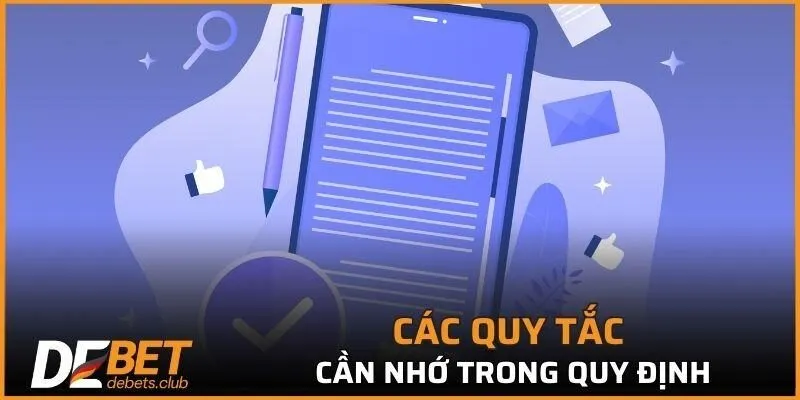 Nội dung các quy tắc góp mặt trong chính sách