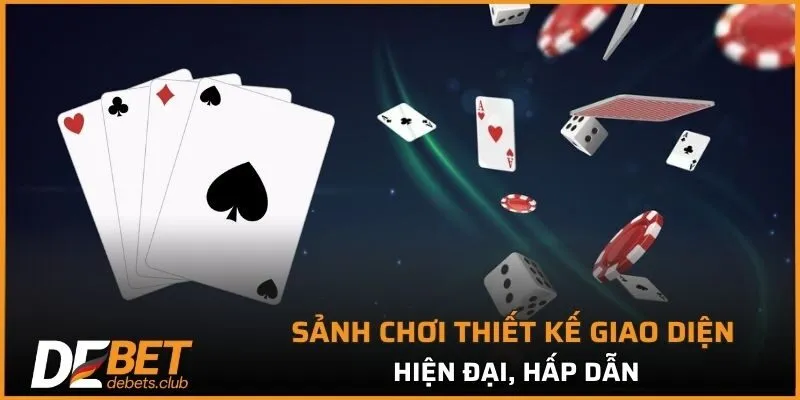 Sảnh chơi thiết kế giao diện hiện đại, hấp dẫn